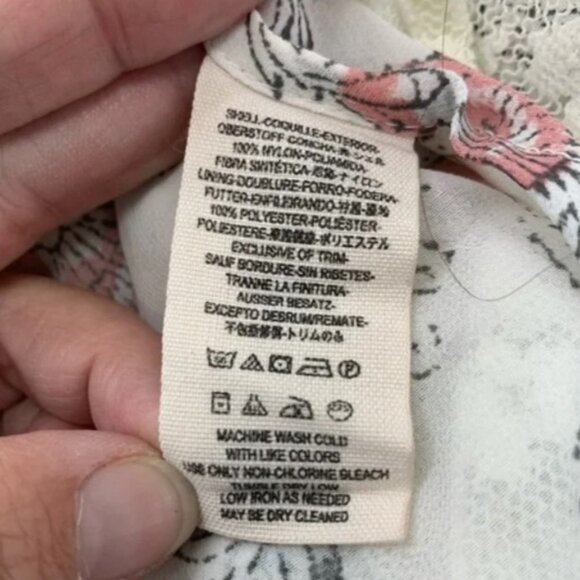 Free People lace tank camisole flowy open sides w/ ties Sz M - Picture 14 of 14